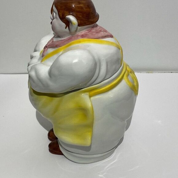 Dalla Sassa Mario Multicolor 1940 Chef Pierre Cookie Jar Pottery OS - Picture 2 of 12